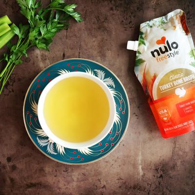 Show full view: Nulo FreeStyle Grain-Free Classic Turkey Bone Broth Dog & Cat Topper, 20-oz pouch slide 4 of 11