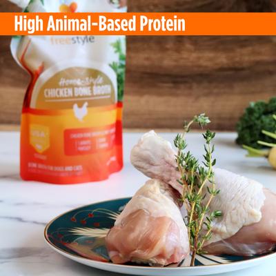 Show full view: Nulo FreeStyle Grain-Free Home-Style Chicken Bone Broth Dog & Cat Topper, 20-oz pouch slide 6 of 11