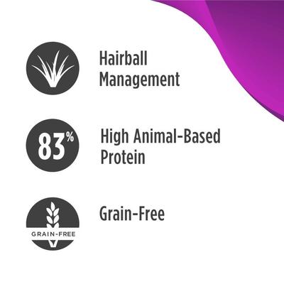 Show full view: Nulo FreeStyle Hairball Management Turkey & Cod Recipe with Omega Fatty Acids High Protein & Grain-Free Dry Cat Food, 14-lb bag slide 5 of 12