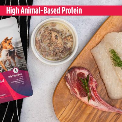 Show full view: Nulo FreeStyle Lamb, Mackerel, & Kelp in Broth Dog Food Topper, 2.8-oz, case of 24 slide 4 of 12