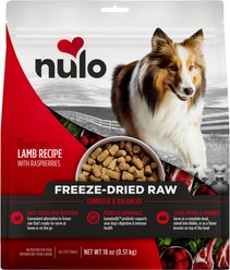 Nulo Lamb Recipe with Raspberries Grain-Free Freeze-Dried Raw Dog Food, 18-oz bag