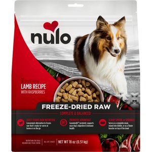 Nulo Lamb Recipe with Raspberries Grain-Free Freeze-Dried Raw Dog Food, 18-oz bag