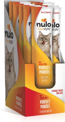 Show full view: Nulo Freestyle Perfect Purees Chicken Recipe Grain-Free Lickable Cat Treats, 0.5-oz, case of 48 slide 4 of 11
