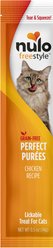Nulo Freestyle Perfect Purees Chicken Recipe Grain-Free Lickable Cat Treats, 0.5-oz, case of 48