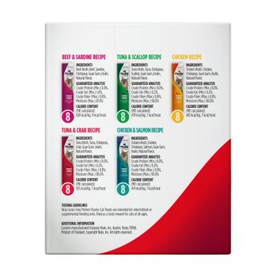 Show full view: Nulo Freestyle Perfect Purees Variety Pack Grain-Free Lickable Cat Treats, 0.5-oz tube, 40 count slide 3 of 11
