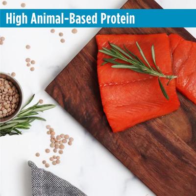 Show full view: Nulo FreeStyle Salmon & Lentils Recipe with l-Carnitine & Probiotics High Protein & Grain-Free Adult Trim Dry Cat Food, 14-lb bag slide 7 of 13