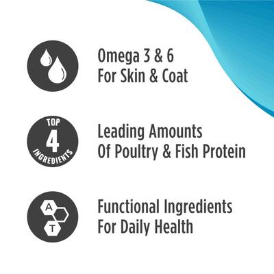 Show full view: Nulo FreeStyle Salmon & Lentils Recipe with l-Carnitine & Probiotics High Protein & Grain-Free Adult Trim Dry Cat Food, 4-lb bag slide 6 of 13