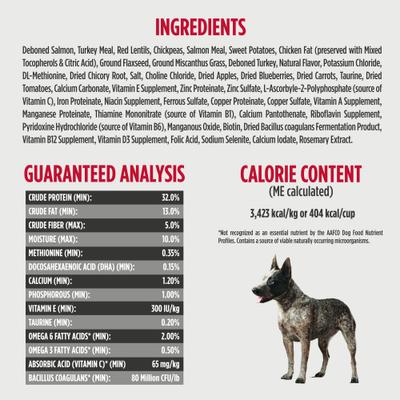 Show full view: Nulo Freestyle Salmon & Turkey Recipe Large Breed Puppy Grain-Free Dry Dog Food, 26-lb bag slide 6 of 12