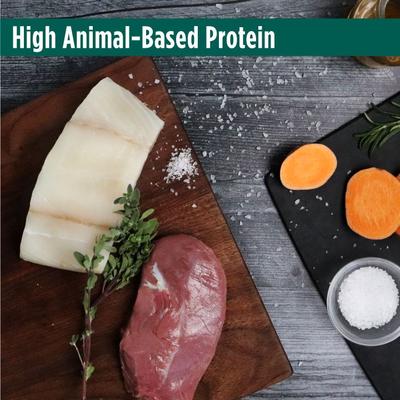 Show full view: Nulo FreeStyle Alaska Pollock & Sweet Potato Recipe with Omega Fatty Acids High Protein & Natural Grain-Free Senior Dry Cat Food, 4-lb bag slide 7 of 12
