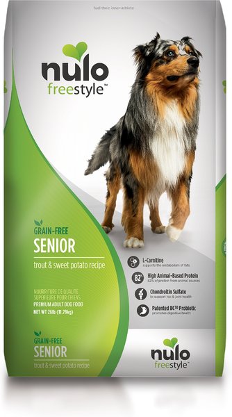Nulo FreeStyle Grain Free Trout and Sweet Potato Senior Recipe Dry Dog Food
