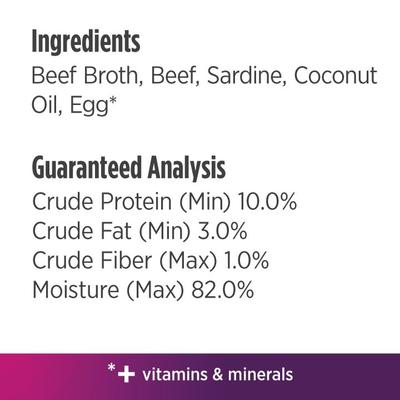 Show full view: Nulo Freestyle Silky Mousse Beef & Sardine Recipe Grain-Free Wet Cat Food, 2.8-oz, case of 24 slide 7 of 10