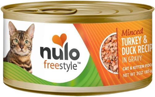 Show full view: Nulo Freestyle Turkey & Duck in Gravy + Freestyle Turkey & Halibut in Gravy Canned Cat Food slide 2 of 5