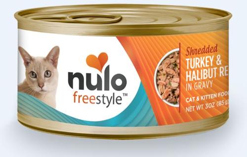 Show full view: Nulo Freestyle Turkey & Duck in Gravy + Freestyle Turkey & Halibut in Gravy Canned Cat Food slide 4 of 5