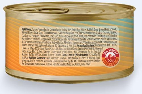 Show full view: Nulo Freestyle Turkey & Duck in Gravy + Freestyle Turkey & Halibut in Gravy Canned Cat Food slide 5 of 5