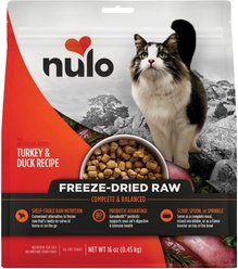 Nulo FreeStyle Turkey & Duck Recipe Freeze-Dried Raw Cat Food, 16-oz bag