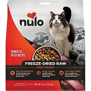 Nulo FreeStyle Turkey & Duck Recipe Freeze-Dried Raw Cat Food, 16-oz bag