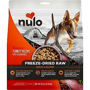 Nulo Turkey Recipe with Cranberries Grain-Free Freeze-Dried Raw Dog Food, 18-oz bag
