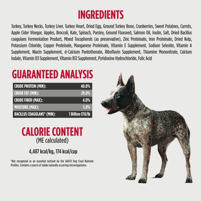 Show full view: Nulo Turkey Recipe with Cranberries Grain-Free Freeze-Dried Raw Dog Food, 18-oz bag slide 5 of 10