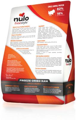 Show full view: Nulo Freestyle Turkey Recipe with Cranberries Grain-Free Freeze-Dried Raw Dog Food, 5-oz bag slide 3 of 12