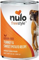 Nulo Adult Grain-Free Turkey & Sweet Potato Recipe Wet Pate Canned Dog Food, 13-oz can, bundle of 24
