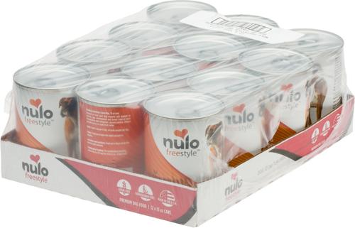 Show full view: Nulo Adult Grain-Free Sweet Potato Recipe Wet Pate Canned Dog Food, 13-oz can, bundle of 24  slide 5 of 8