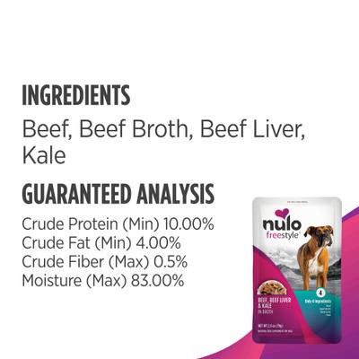 Show full view: Nulo FreeStyle Variety Pack Dog Food Topper, 2.8-oz, case of 6 slide 8 of 13
