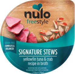 Nulo FreeStyle YellowfinTuna & Crab Stew Wet Cat Food, 2.8-oz pouch, case of 24