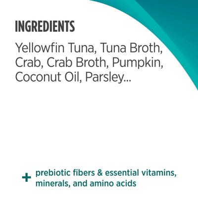 Show full view: Nulo FreeStyle YellowfinTuna & Crab Stew Wet Cat Food, 2.8-oz pouch, case of 24 slide 9 of 11