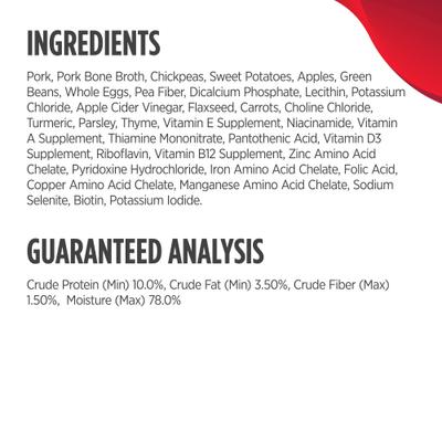 Show full view: Nulo Gently-Cooked Meals Pork & Apple Recipe Wet Dog Food, 9-oz pouch, bundle of 16  slide 5 of 10