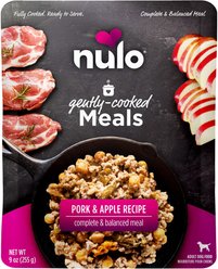 Nulo Gently-Cooked Meals Pork & Apple Recipe Wet Dog Food, 9-oz pouch, case of 8