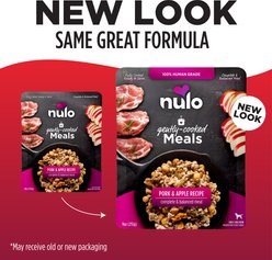 Nulo Gently-Cooked Meals Pork & Apple Recipe Wet Dog Food, 9-oz pouch, case of 8 slide 2 of 5