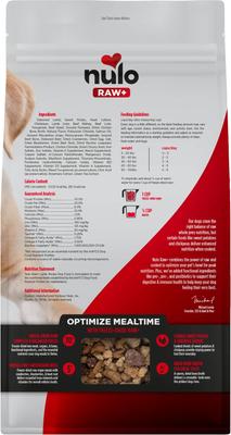 Show full view: Nulo Raw+ Lamb Adult Freeze-Dried Dog Food, 5-lb bag slide 3 of 11