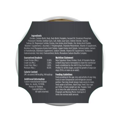 Show full view: Nulo Signature Stews Grain-Free Chicken, Duck & Pumpkin in Broth Wet Dog Food, 6-oz cup, case of 16 slide 4 of 9