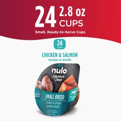 Nulo Signature Stews Grain-Free Chicken & Salmon in Broth Small Breed Wet Dog Food, 2.8-oz cup, case of 24 slide 2 of 7