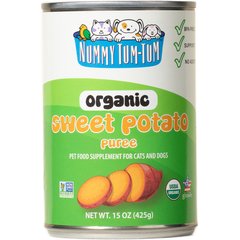Nummy Tum-Tum Pure Organic Sweet Potato Canned Dog & Cat Food Supplement, 15-oz, case of 12