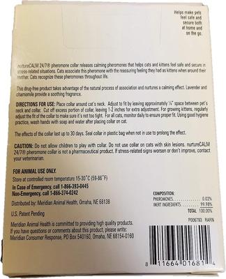 Show full view: NurtureCALM 24/7 Scented Calming Collar for Cats, up to 15-in neck, 1 count slide 3 of 6