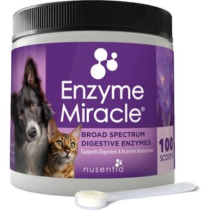 Nusentia Enzyme Miracle Digestive & Metabolic Dog & Cat Supplement, 75g jar