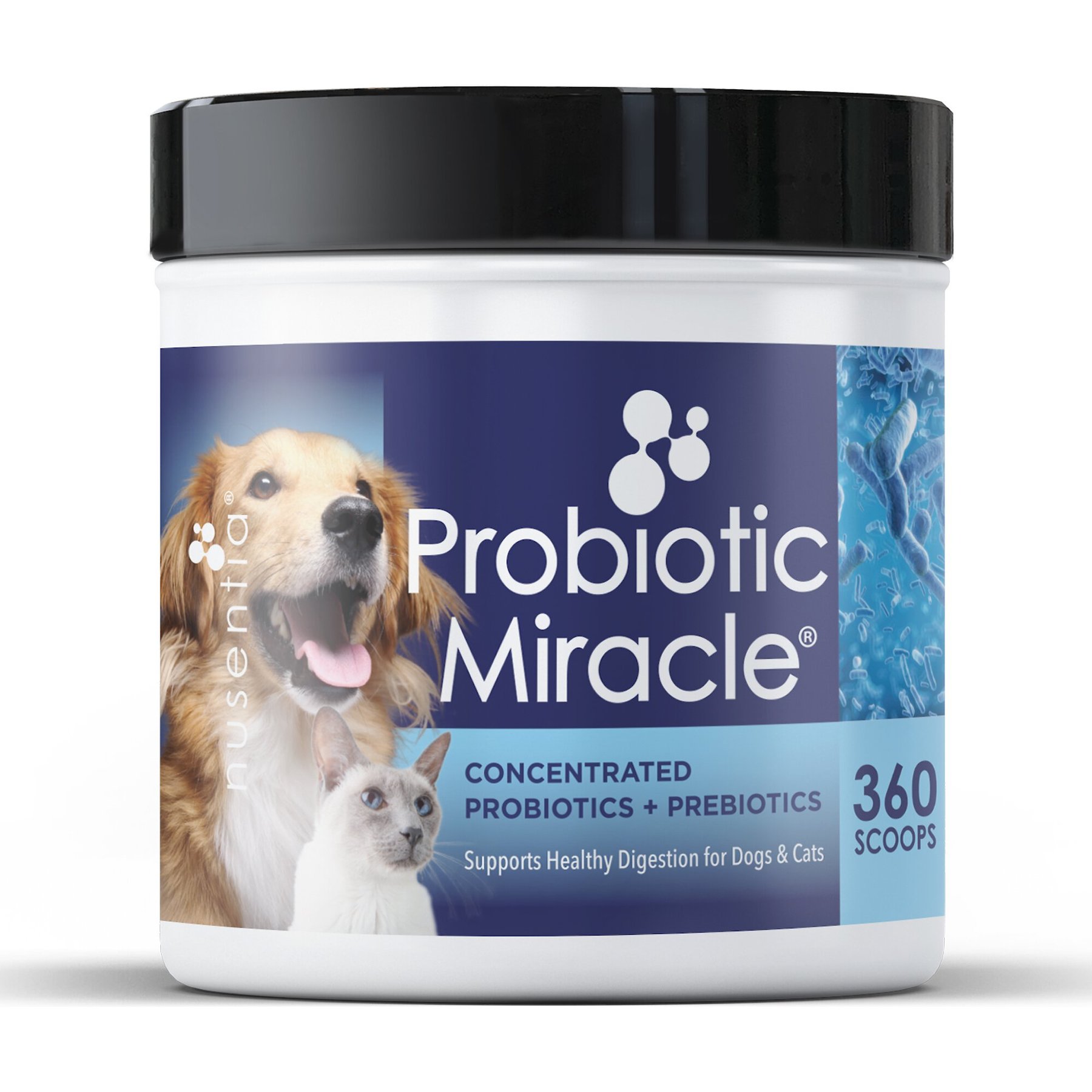 Nusentia Probiotic Miracle Premium Blend Dog & Cat Supplement, 131g