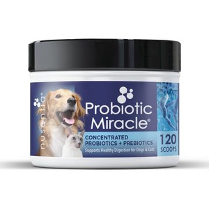 Nusentia Probiotic Miracle Premium Blend Dog & Cat Supplement, 44g jar