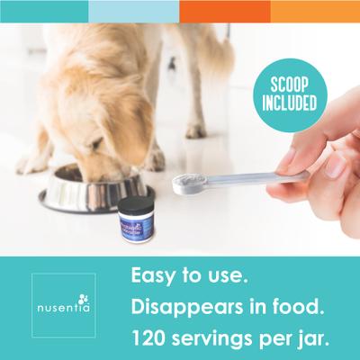 Show full view: Nusentia Probiotic Miracle Premium Blend Dog & Cat Supplement, 44g jar slide 7 of 9