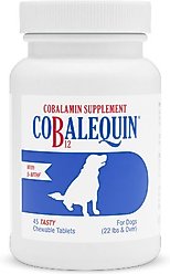 Nutramax Cobalequin Chewable Tablets B12 Supplement for Medium to Large Dogs, 45 count