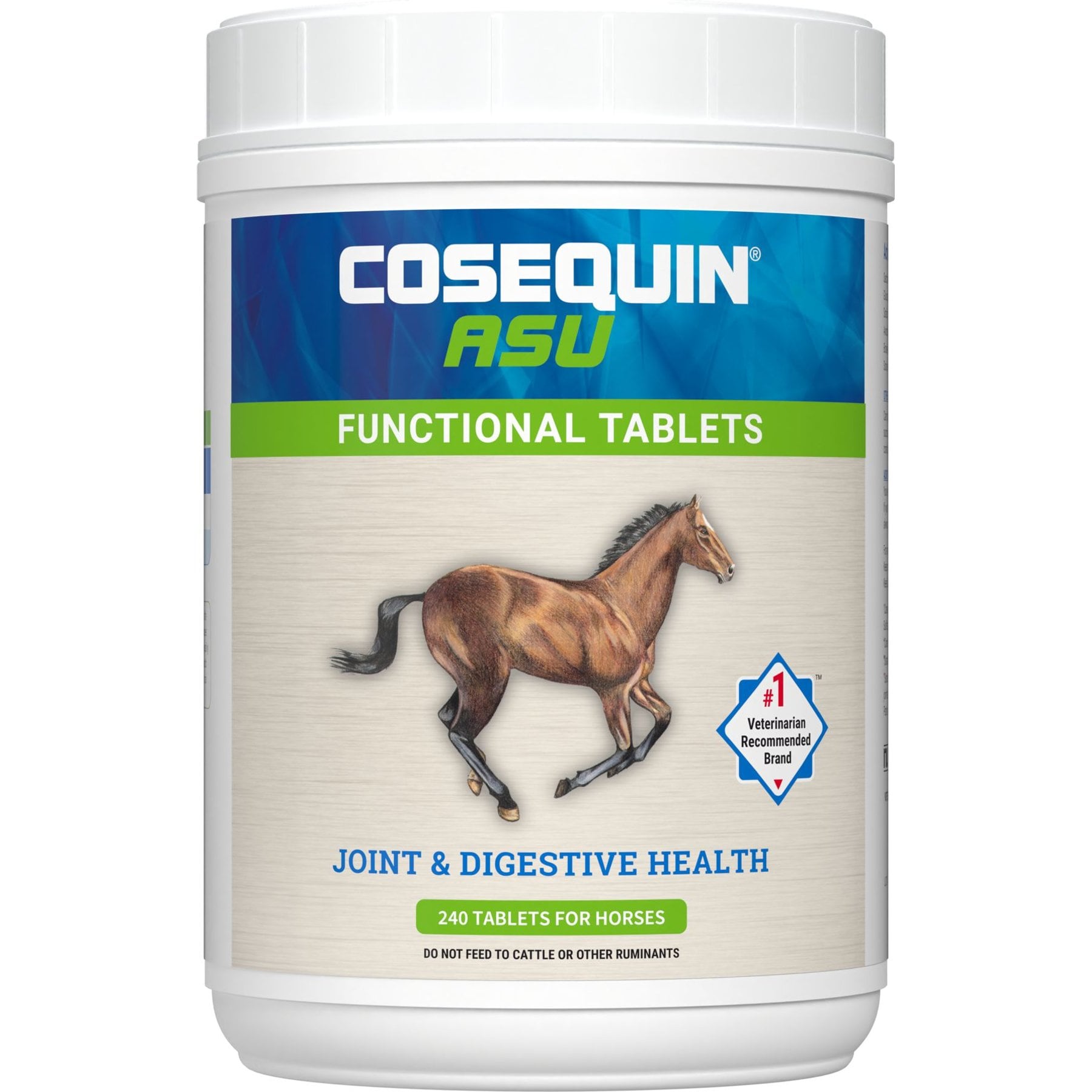 Nutramax Cosequin ASU Joint & Digestive Health Functional Tablet Horse Supplement, 240 count