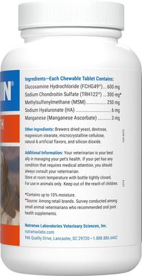 Show full view: Nutramax Cosequin DS Plus MSM & Hyaluronic Acid (HA) Joint Health Supplement + Greenies Pill Pockets Canine Chicken Flavor Dog Treats slide 3 of 9
