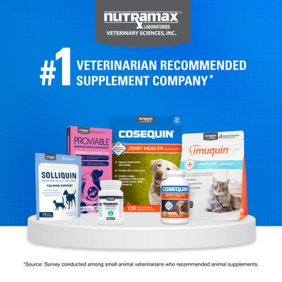 Show full view: Nutramax Cosequin Hip & Joint with Glucosamine & Chondroitin Capsules Joint Supplement for Cats, 30 count slide 9 of 10