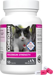 Nutramax Cosequin Hip & Joint with Glucosamine & Chondroitin Capsules Joint Supplement for Cats, 55 count