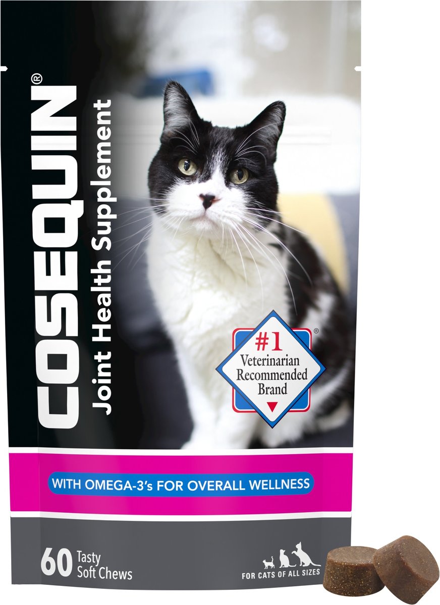 Nutramax Cosequin Hip & Joint with Glucosamine, Chondroitin & Omega-3s Soft Chew Joint Supplement for Cats