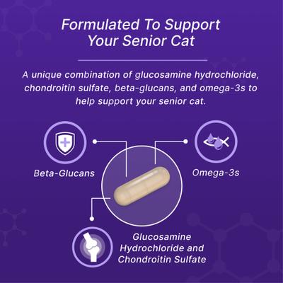 Show full view: Nutramax Cosequin Joint Health Sprinkle Capsules Supplement for Senior Cats, 60 count slide 3 of 10