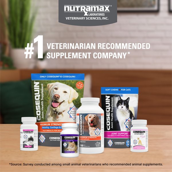 Show full view: Nutramax Cosequin Joint Health Sprinkle Capsules Supplement for Senior Cats, 60 count slide 7 of 9