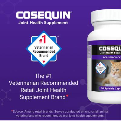 Show full view: Nutramax Cosequin Joint Health Sprinkle Capsules Supplement for Senior Cats, 60 count slide 5 of 10