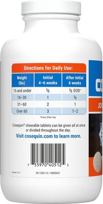 Show full view: Nutramax Cosequin Maximum Strength Plus MSM Chewable Tablets Joint Supplement + Nutramax Proviable-DC Capsules Digestive Supplement for Dogs slide 4 of 10